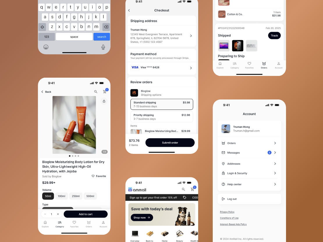 Building a Mobile-First AmMall Shopping App